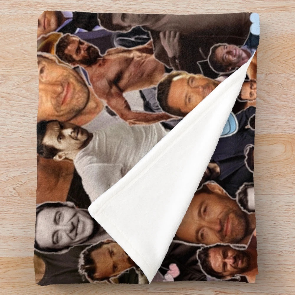 Soft and plush blanket featuring Hugh Jackman