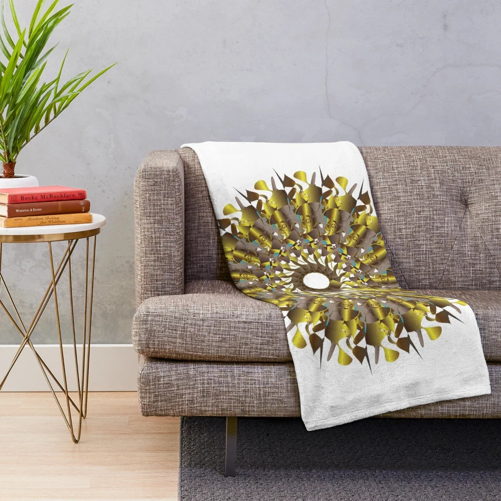 Plush blanket with a stylish and trendy design