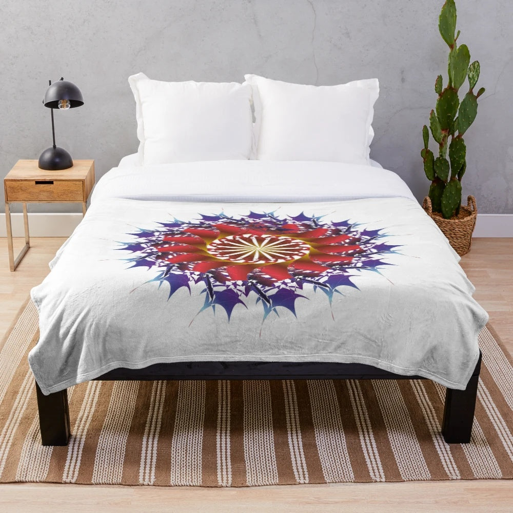 Plush and Cozy Designer Blanket with Vibrant Pattern