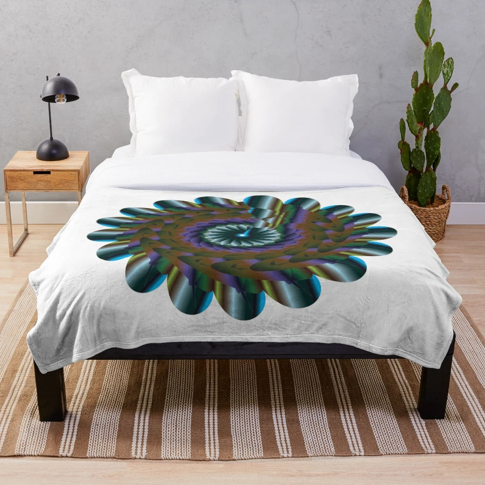 Luxurious plush blanket with a designer's touch