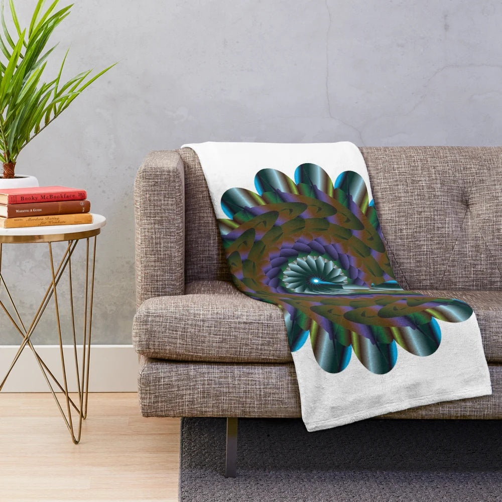 Luxurious plush blanket with a designer's touch