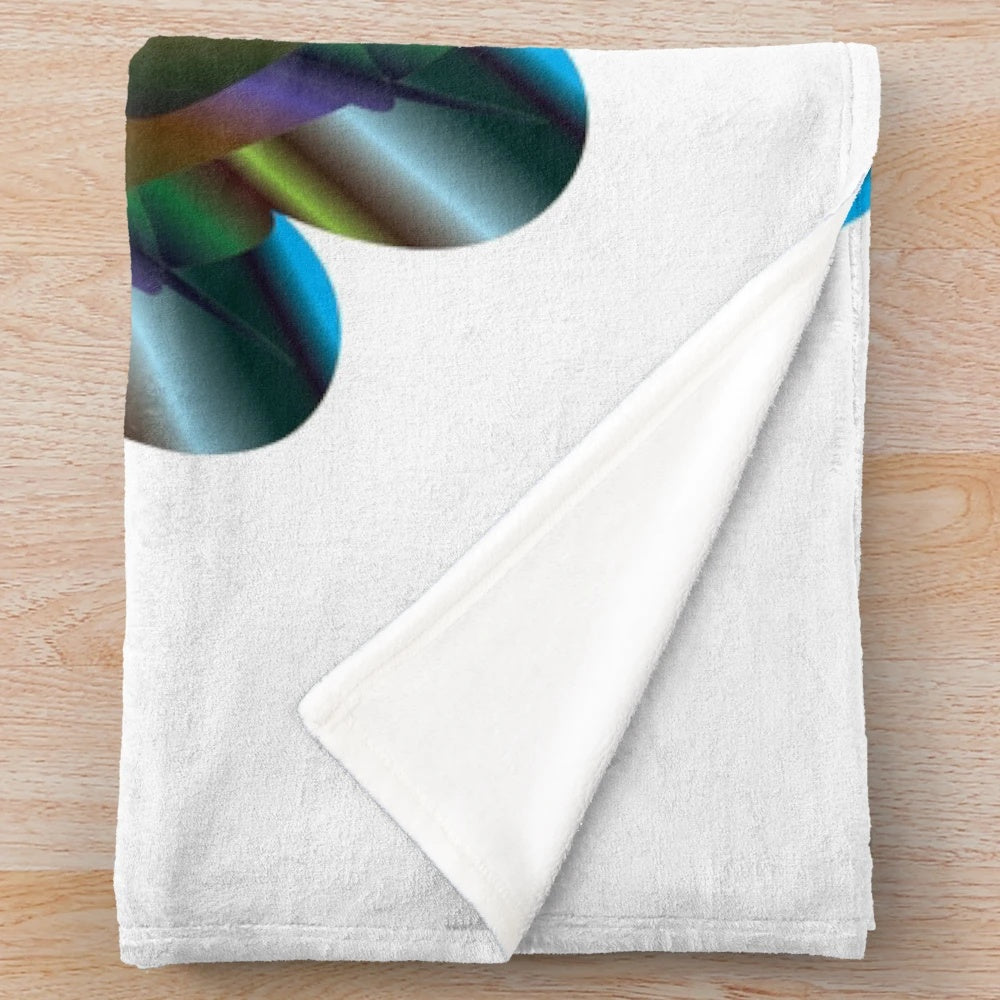 Luxurious plush blanket with a designer's touch