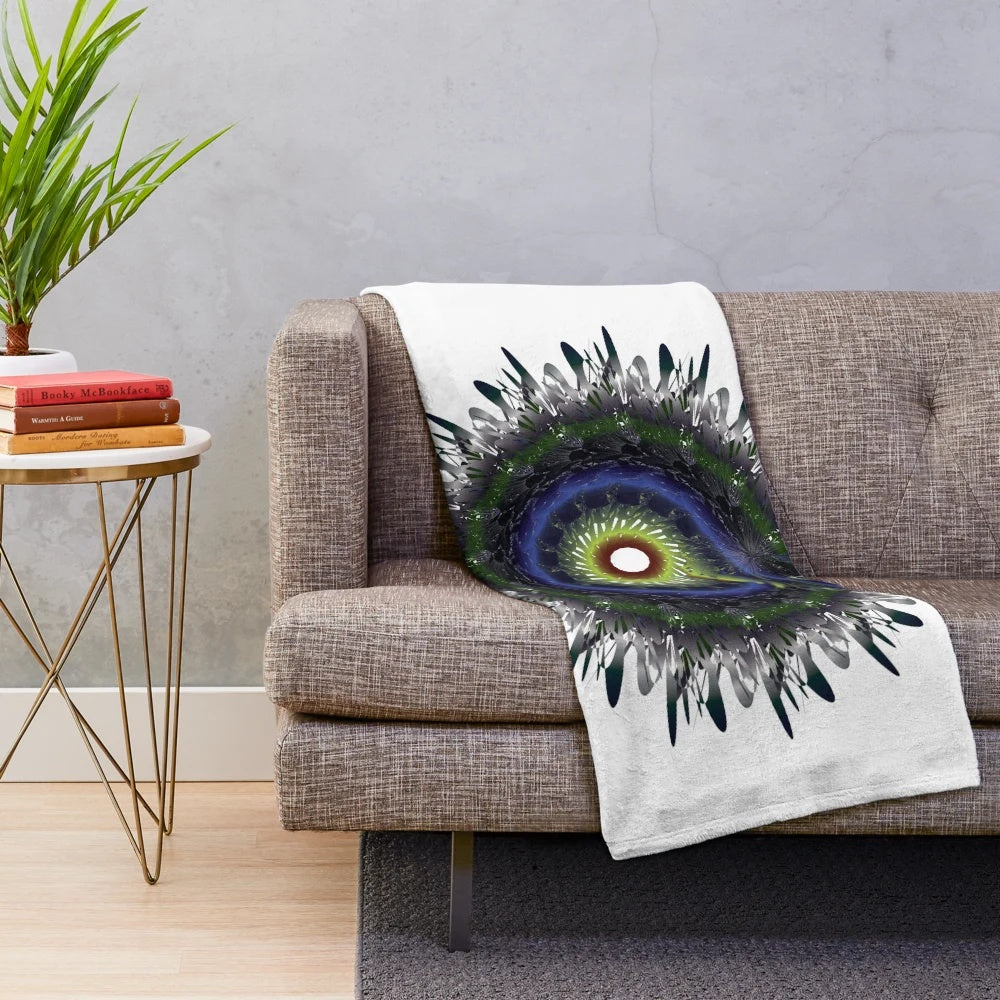 Luxurious and soft plush blanket with a stylish designer pattern