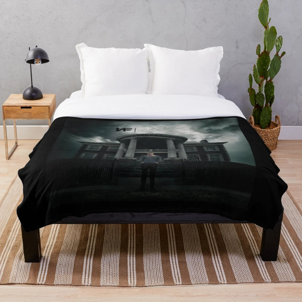 Plush and cozy mansion-inspired blanket