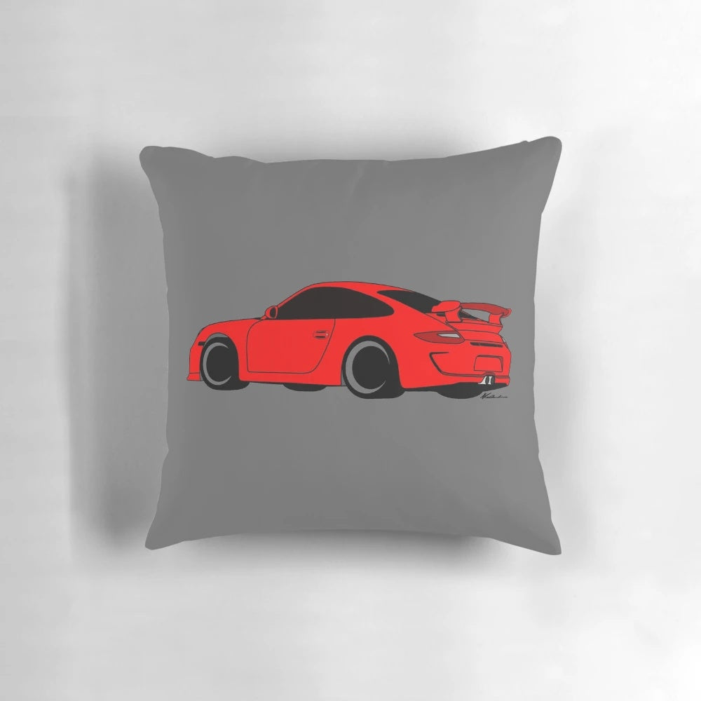 Plush Porsche 911 997 GT3 pillow for car lovers