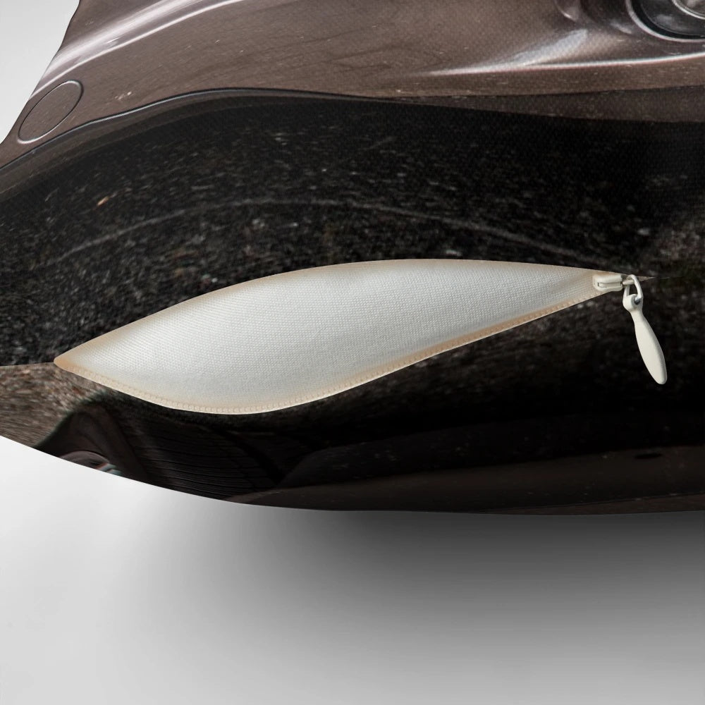 A plush, comfortable pillow featuring the iconic Porsche Cayenne SUV design.