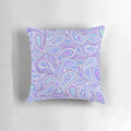 Vibrant purple paisley pattern pillow for a cozy, bohemian-inspired space