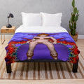 Soft and cozy queen-size plush blanket for relaxing and comfortable home decor