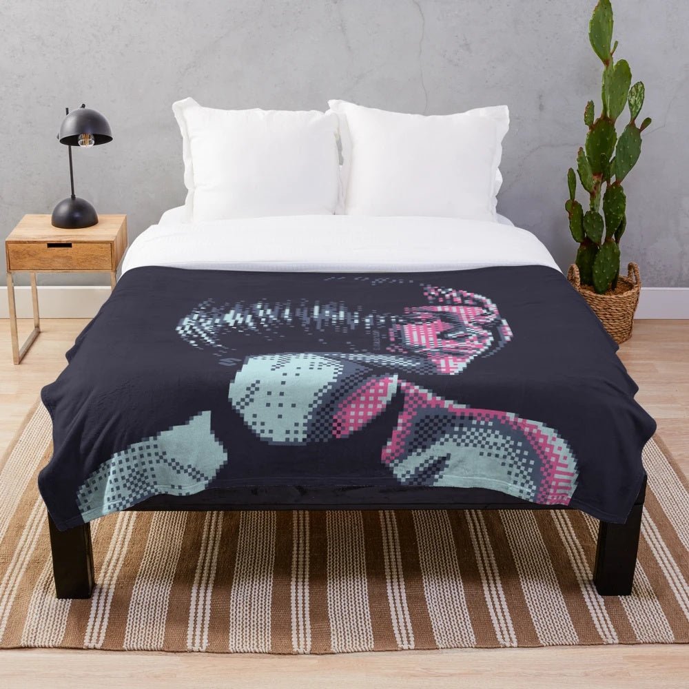 Red plush blanket for a cozy and comfortable living space
