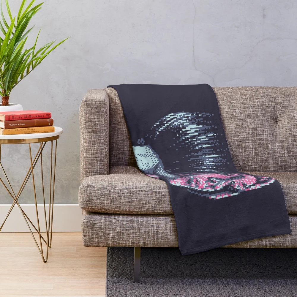 Red plush blanket for a cozy and comfortable living space
