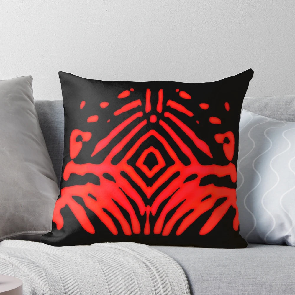 Ruby diamond-inspired plush pillow