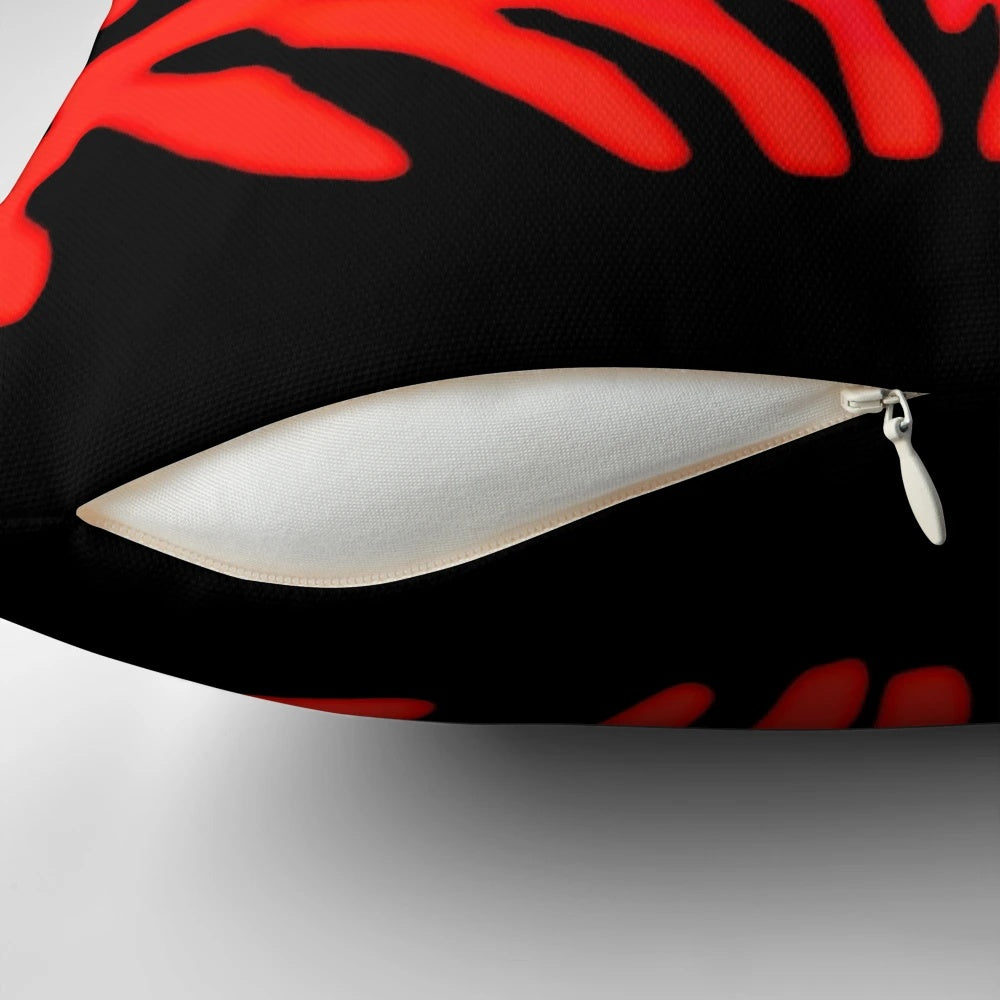 Ruby diamond-inspired plush pillow