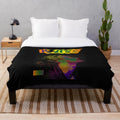 Soft and cozy plush blanket with Russ-inspired design