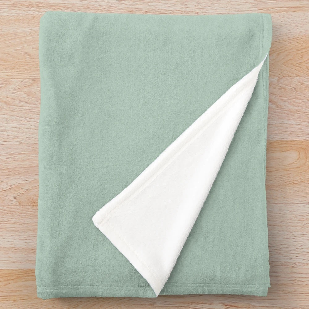 Soft and Plush Sage Green Blanket