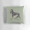 A high-quality pillow featuring a beautiful saluki sighthound dog