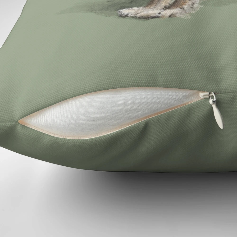 A high-quality pillow featuring a beautiful saluki sighthound dog