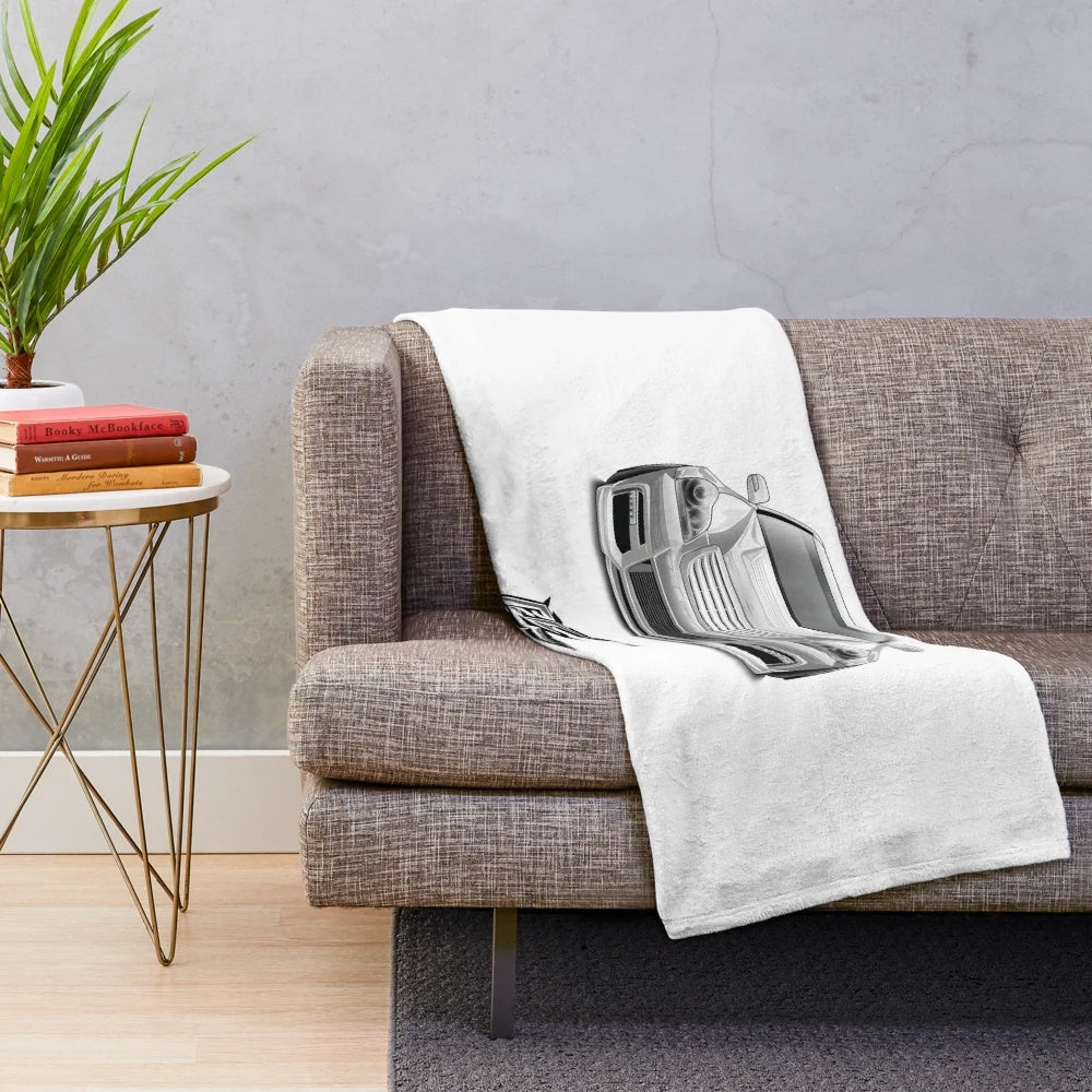 Soft and cozy plush blanket inspired by the Toyota Majesta Crown luxury sedan