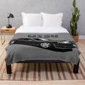 W124 Plush Blanket with Mercedes Emblem