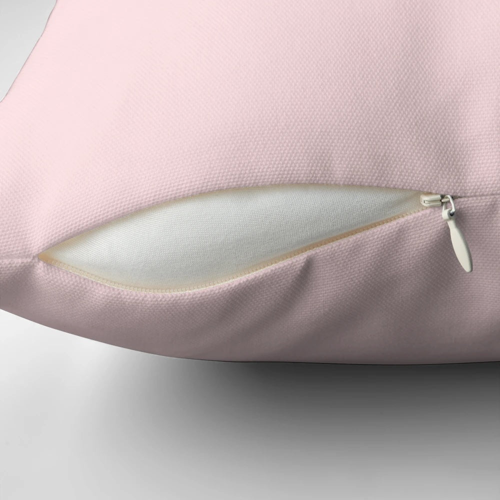 Pink and white y2k-inspired juicy couture crown pillow with velour texture