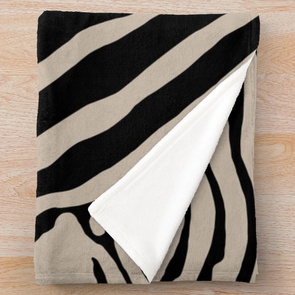 Soft and Plush Zebra Print Blanket for Cozy Home Decor