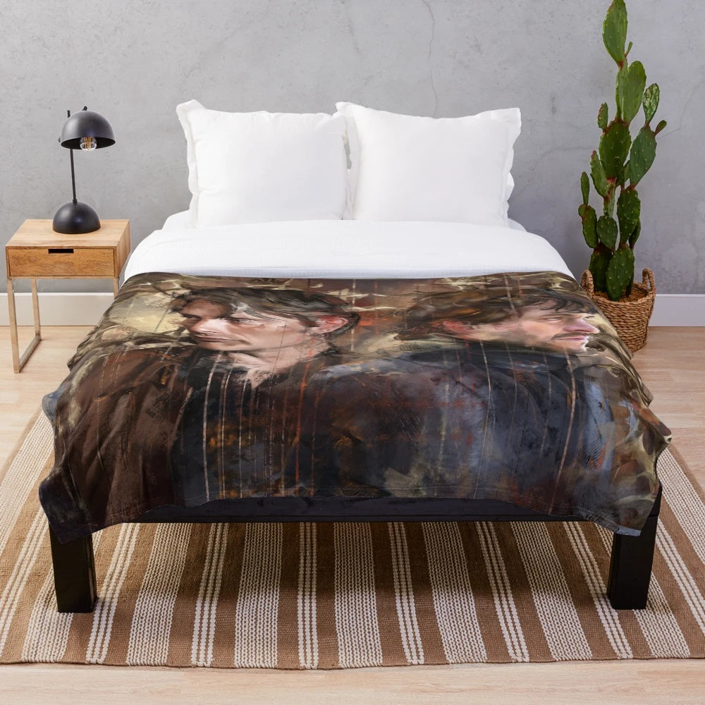 Soft and plush throw blanket for comfortable home decor