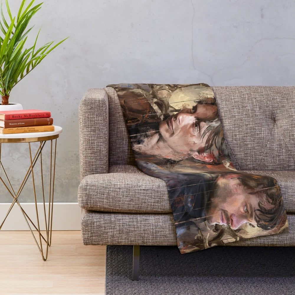 Soft and plush throw blanket for comfortable home decor