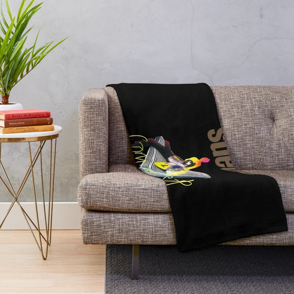 Soft and plush blanket for relaxing at home