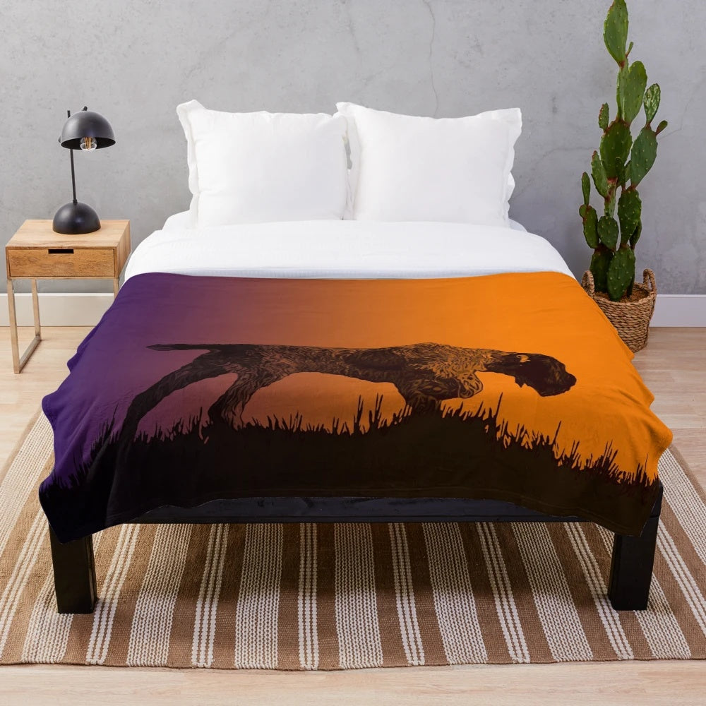 Soft and plush POINT TAKEN branded blanket for home decor