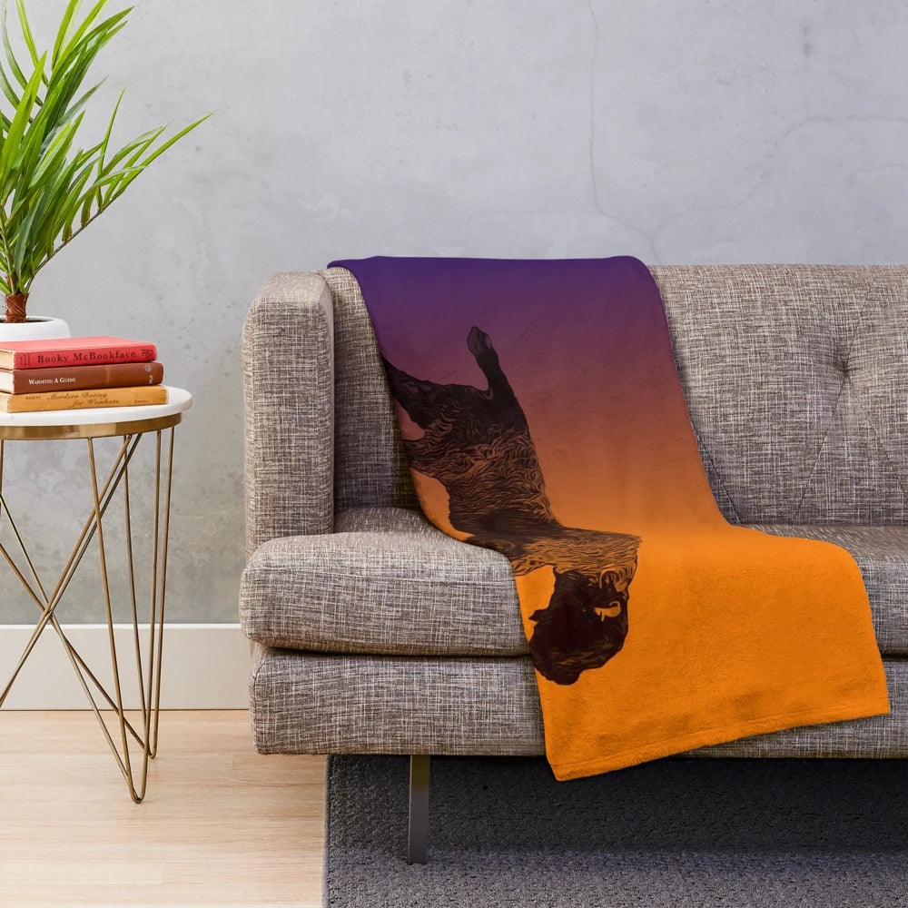 Soft and plush POINT TAKEN branded blanket for home decor