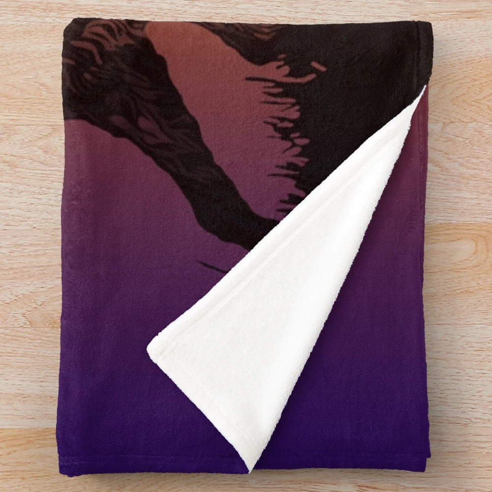 Soft and plush POINT TAKEN branded blanket for home decor