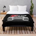 Plush blanket in the style of an Audi R8 V10 supercar