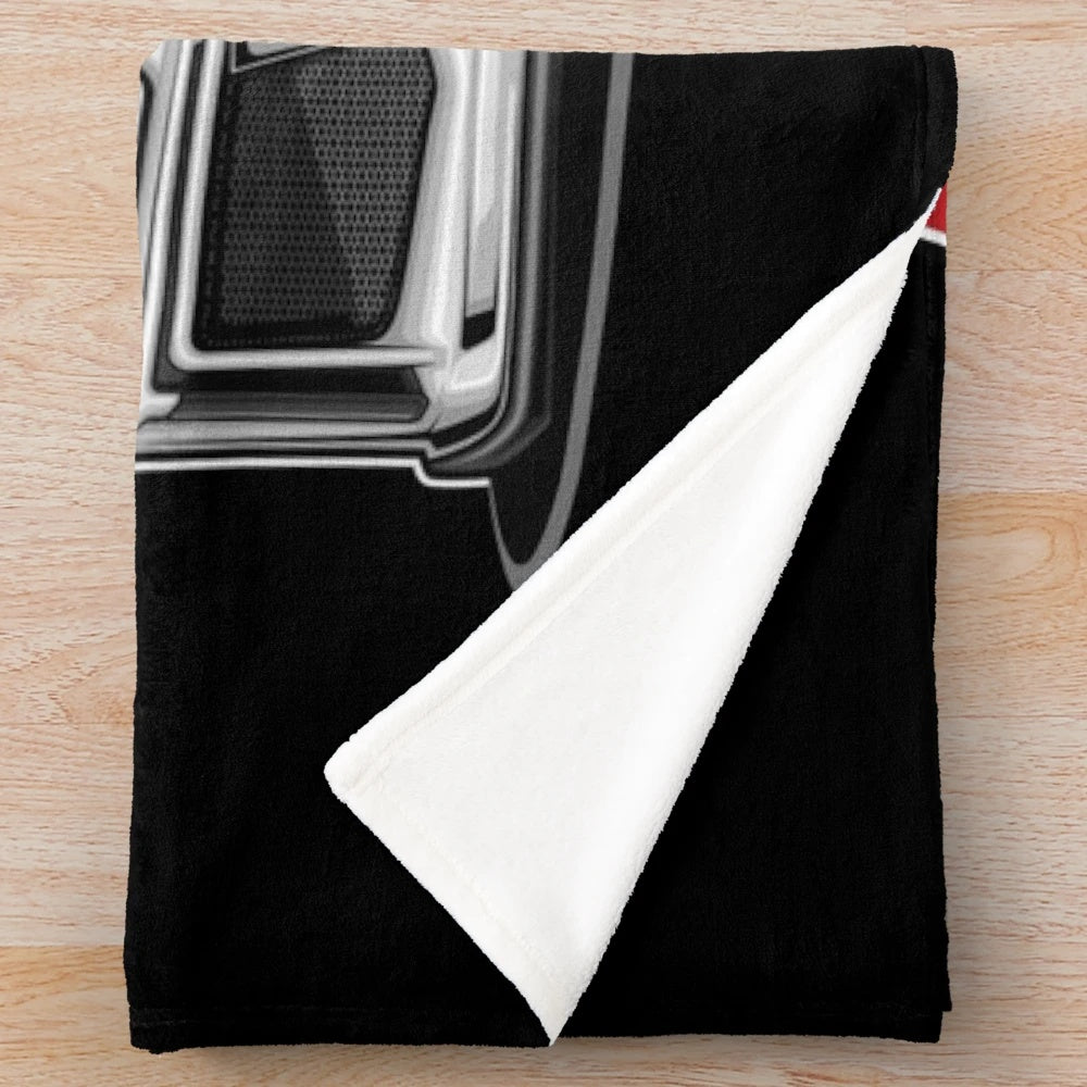 Plush blanket in the style of an Audi R8 V10 supercar