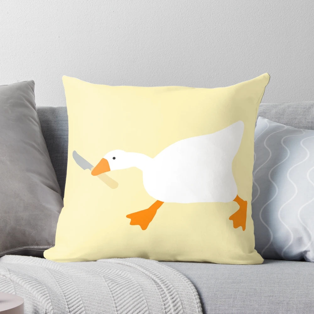 Soft and plush goose down filled pillow with knife design, perfect for adding a unique touch to your home.