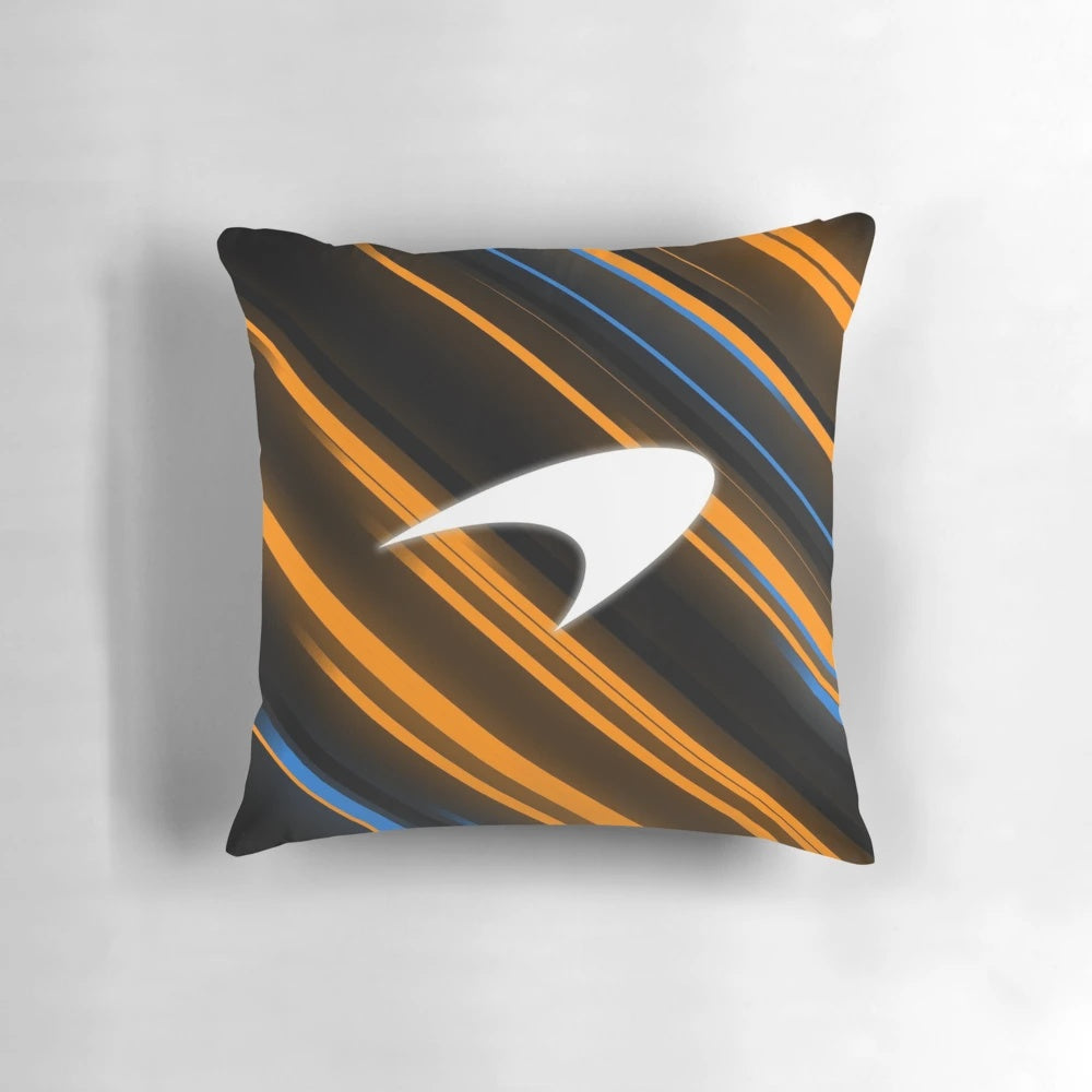 MCL Formula 1 racing-inspired pillow