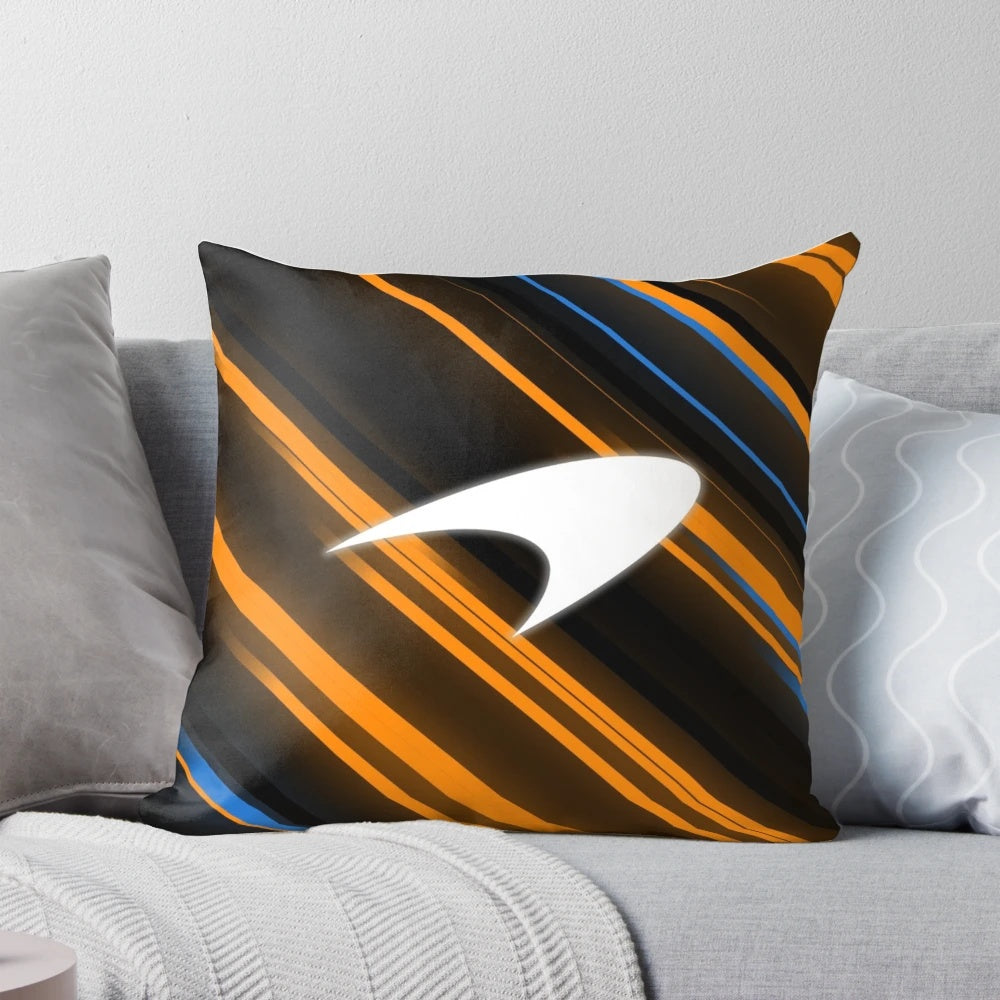 MCL Formula 1 racing-inspired pillow