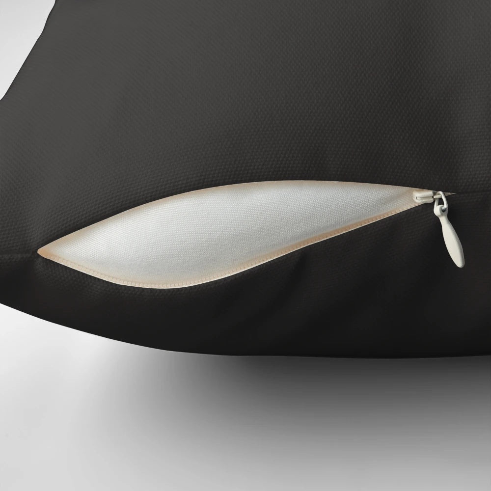 Soft, plush pillow featuring the iconic Porsche 911 sports car in a sleek black design.