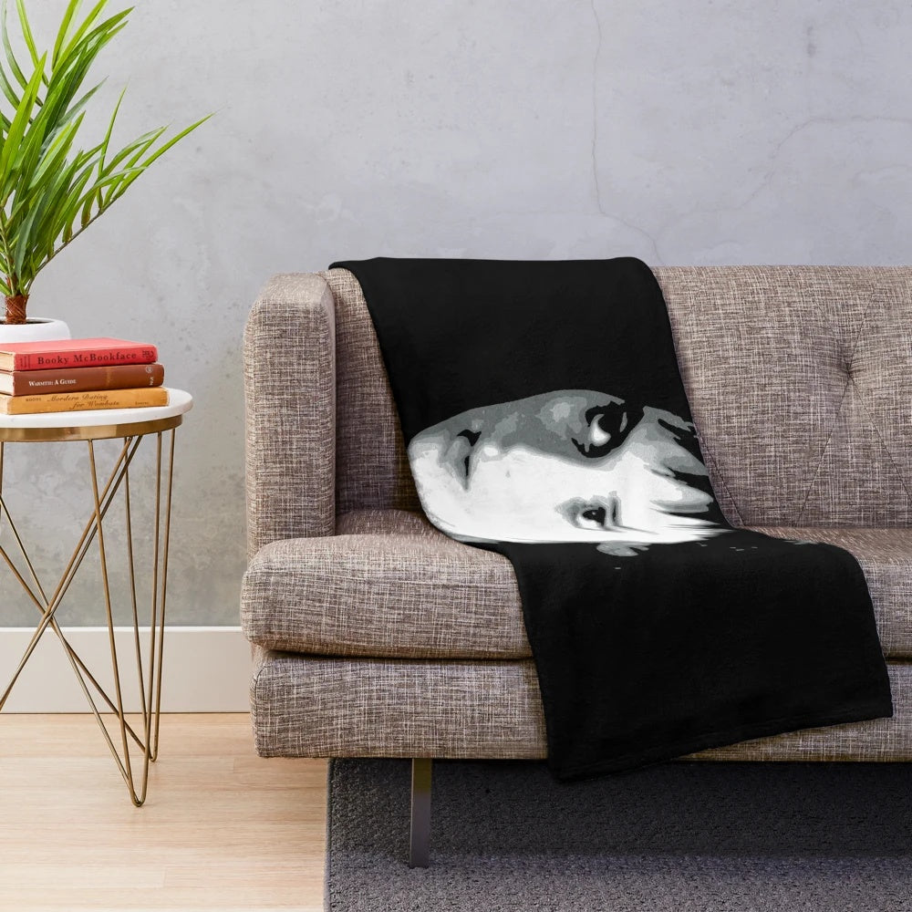 Soft and cozy plush blanket featuring the iconic character Lydia Deetz from the Tim Burton classic Beetlejuice