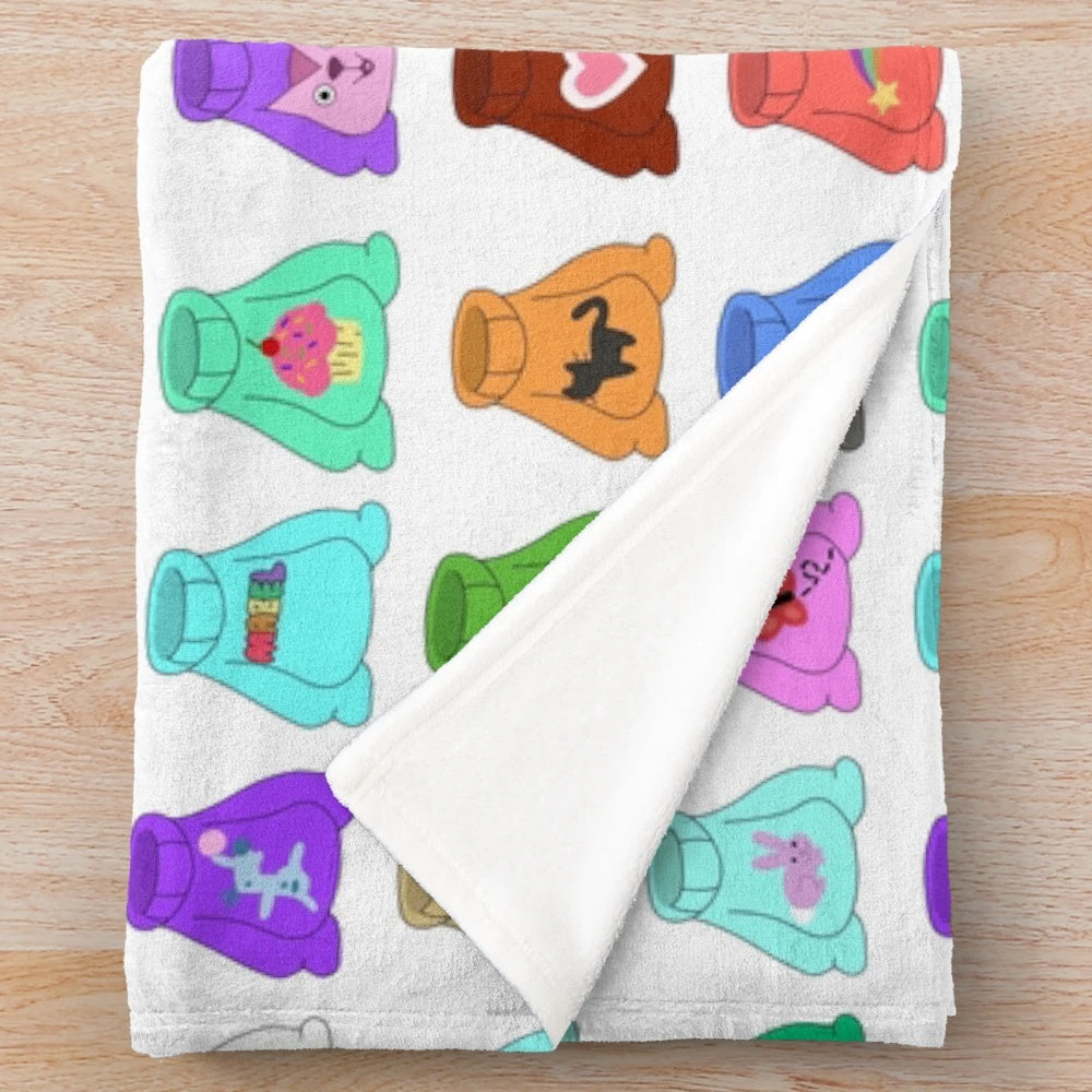 Mabel-inspired Gravity Falls plush blanket with a cozy, soft design