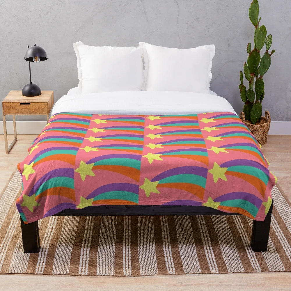 Mabel Pines Inspired Plush Blanket - Gravity Falls Themed Geeky Kids Merchandise