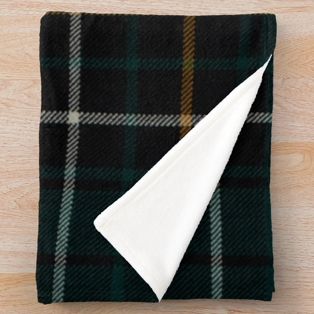 Macalpine inspired Scottish tartan plush blanket