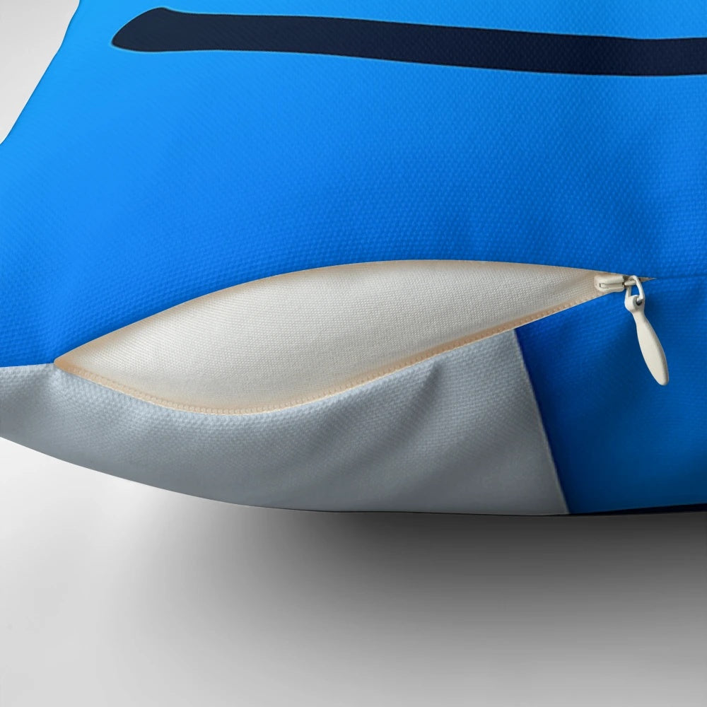 "Macbook Finder Logo Pillow - Iconic Apple App Face Design"