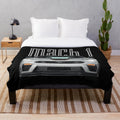 Mach 1 inspired plush blanket featuring the Ford Mustang GT 5.0L V8 muscle car