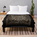 Machine Head-inspired plush blanket with album art design