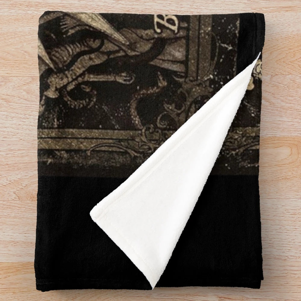 Machine Head-inspired plush blanket with album art design