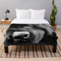 Macie Plush Blanket featuring a Newfoundland dog portrait