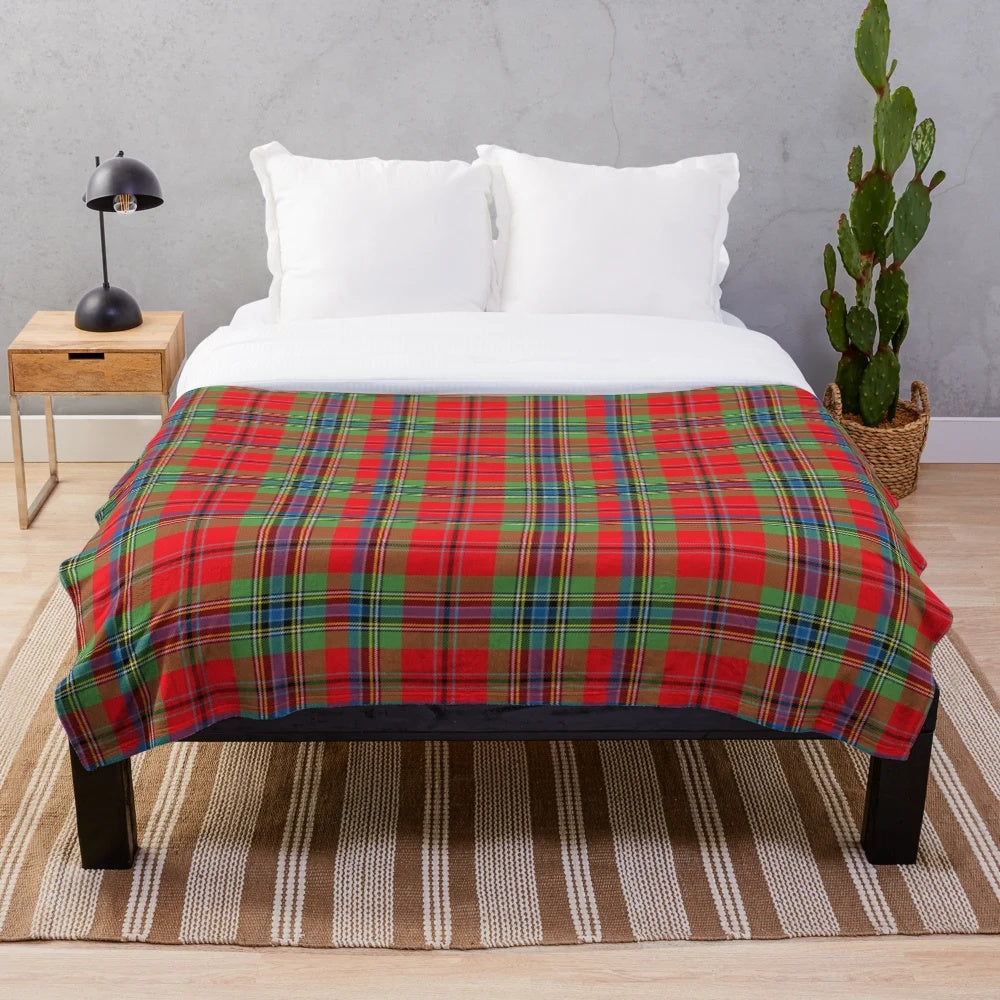 Maclean Tartan Inspired Plush Blanket
