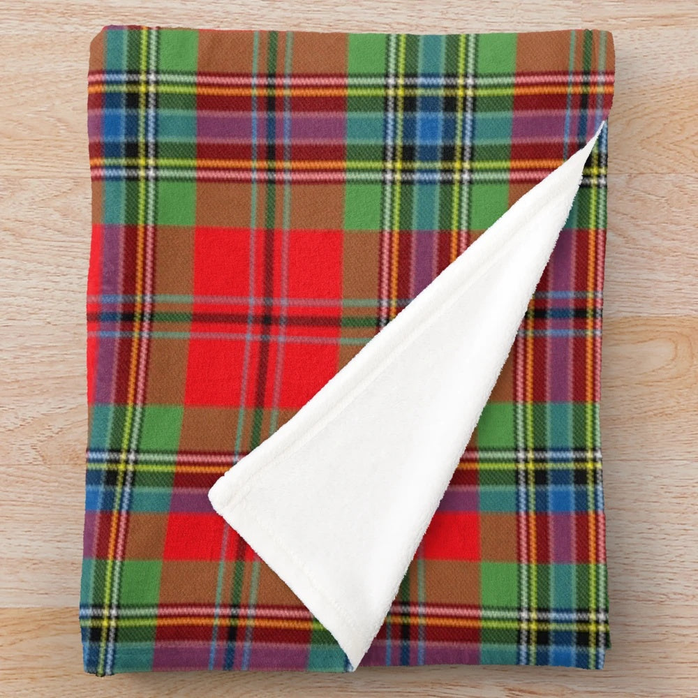 Maclean Tartan Inspired Plush Blanket