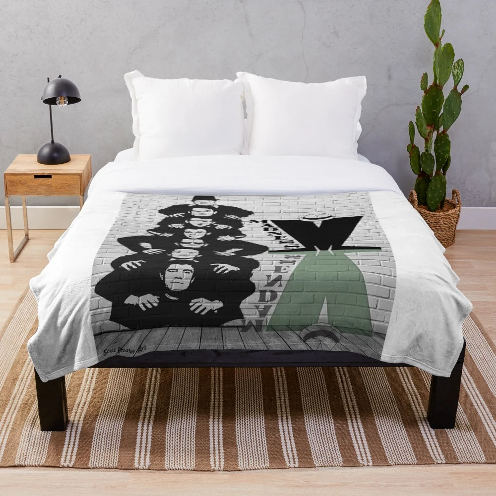 Madness band inspired plush blanket featuring The Nutty Boys