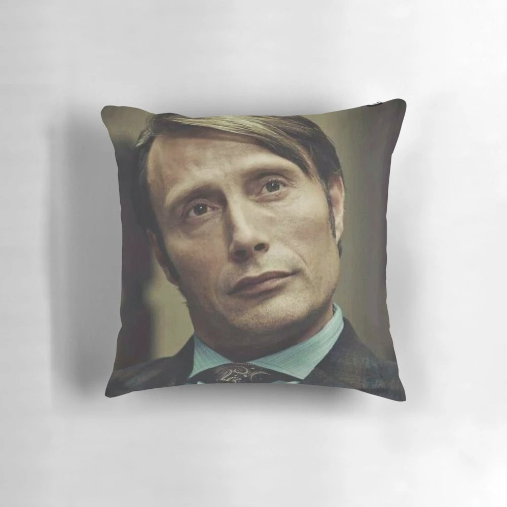 Mads Mikkelsen "Going in the Soup" Meme Pillow