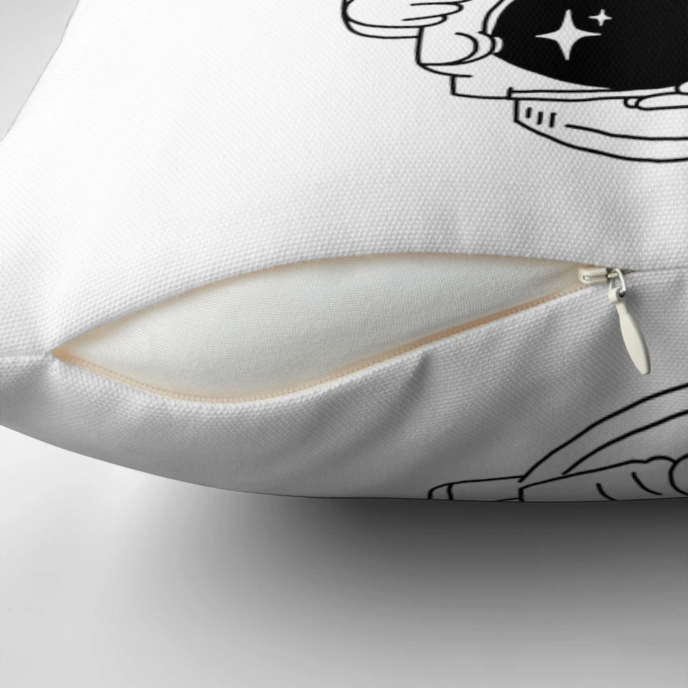 Vibrant pillow with a whimsical astro unicorn design, perfect for creating a cozy and enchanted space-themed ambiance.